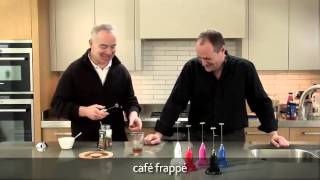 How to make a frappé coffee using an aerolatte milk frother [upl. by Nelac]