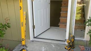 Jeld Wen Front Door Installation  Really crappy products and craftsmanship PART 1 [upl. by Hoffmann]