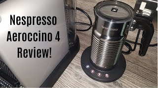 Nespresso Aeroccino 4 Milk Frother Review  Worth upgrading from the Aeroccino 3 [upl. by Nnaitak]