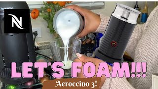 How To Foam Milk With Aeroccino 3 Make Coffee With Foam Tips amp Tricks  Easy Foamed Latte Recipe [upl. by Corenda]