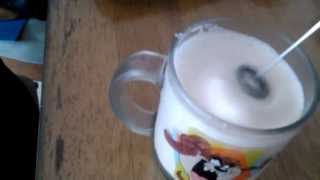 Aerolatte Review Frothing Cold Milk In Under 1 Minute [upl. by Nuahsyar]